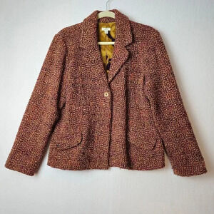 Women's Tweed Jacket - Brown